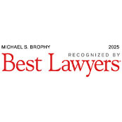 2025 Best Lawyers award badge for Michael Brophy
